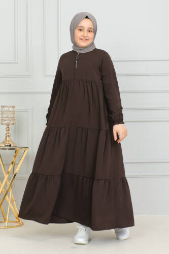 3 KATLI ÇOCUK FERACE Kahverengi - 4002 