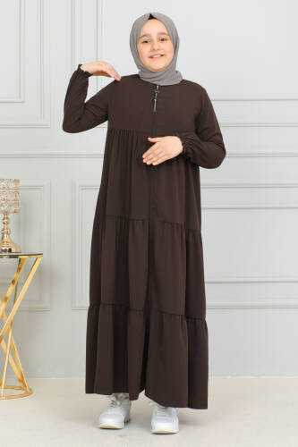 3 KATLI ÇOCUK FERACE Kahverengi - 4002 - 6