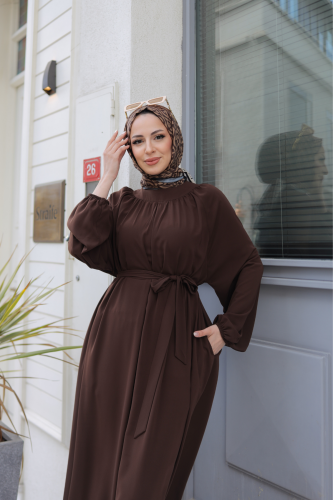 BAHAR ELBİSE & Kahvrengi - 2408 - 8