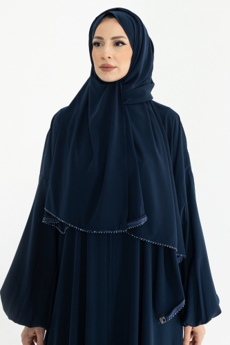 BERGÜZAR ABAYA & Lacivert - 9016 - 3