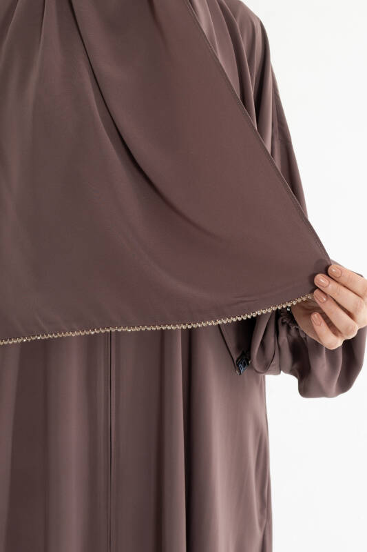 Bergüzar abaya - vizon - 2