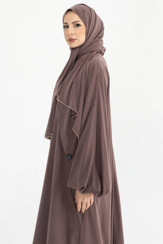 Bergüzar abaya - vizon - 3