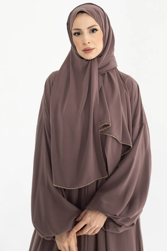 Bergüzar abaya - vizon - 4