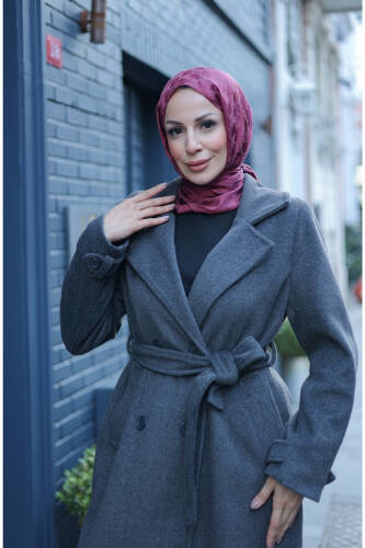 Elzem Moskov Kaşe Kaban Füme -7006 - 3