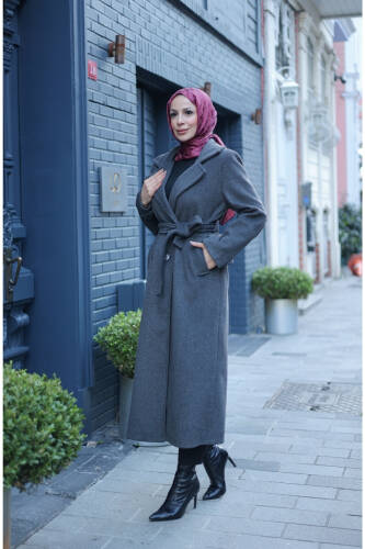 Elzem Moskov Kaşe Kaban Füme -7006 - 4