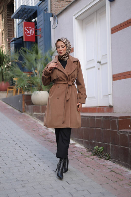 Mevira Moscov Kaşe Kaban Cappichino - 7004 - 3