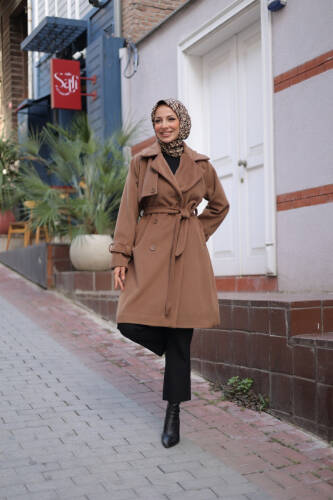 Mevira Moscov Kaşe Kaban Cappichino - 7004 - 4
