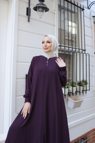 RAMİRA FERACE Mor - 2241 - Kadeem Giyim (1)