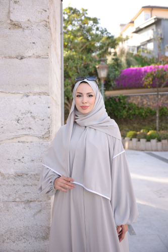 RANA ABAYA-Taş - 9015 - Kadeem Giyim