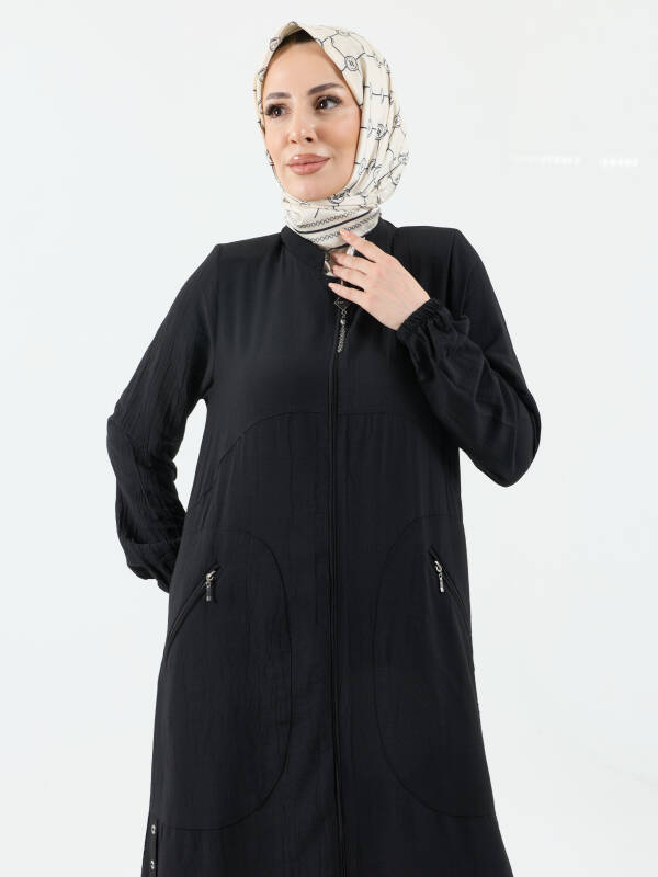 Reyyan Yıldız Ferace Siyah - 422651 - 4