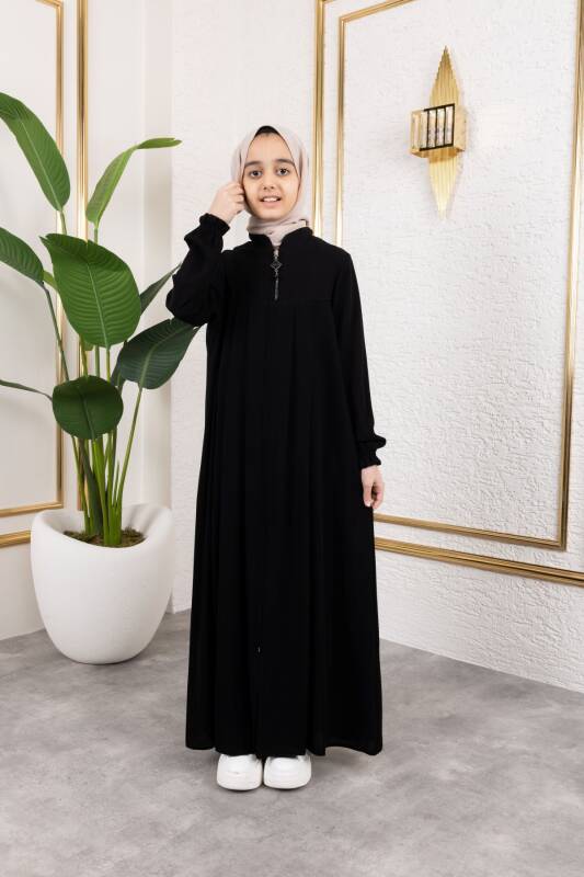 ROBALI PİLELİ ÇOCUK FERACE & Siyah - 4005 - 6