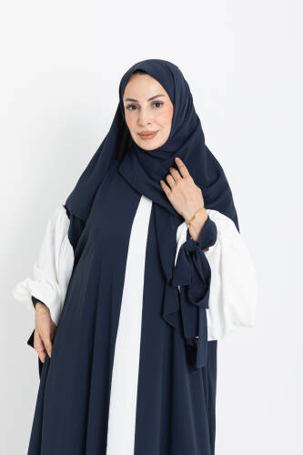 VERA DUBAİ ELBİSE Lacivert - Beyaz - 1020 - 3