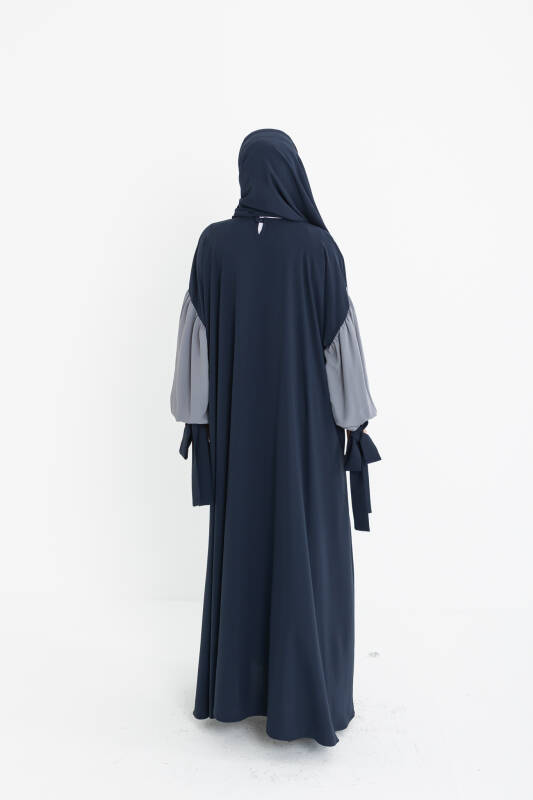VERA DUBAİ ELBİSE Lacivert - Gri - 1020 - 7