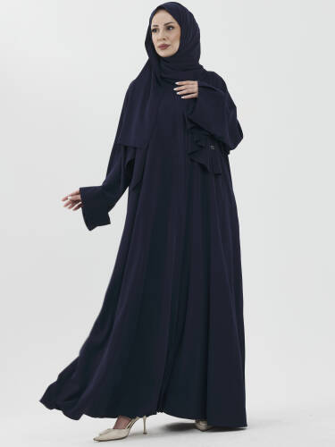 Zalina Şal Abaya Takım - Lacivert - Kadeem Giyim