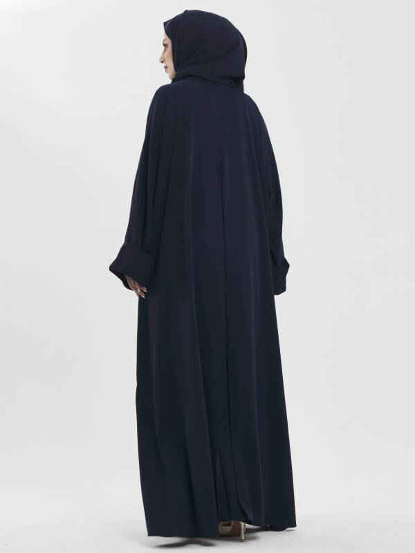 Zalina Şal Abaya Takım - Lacivert - 5