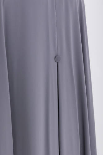 Zalina Şal Abaya Takım - Gri - 5